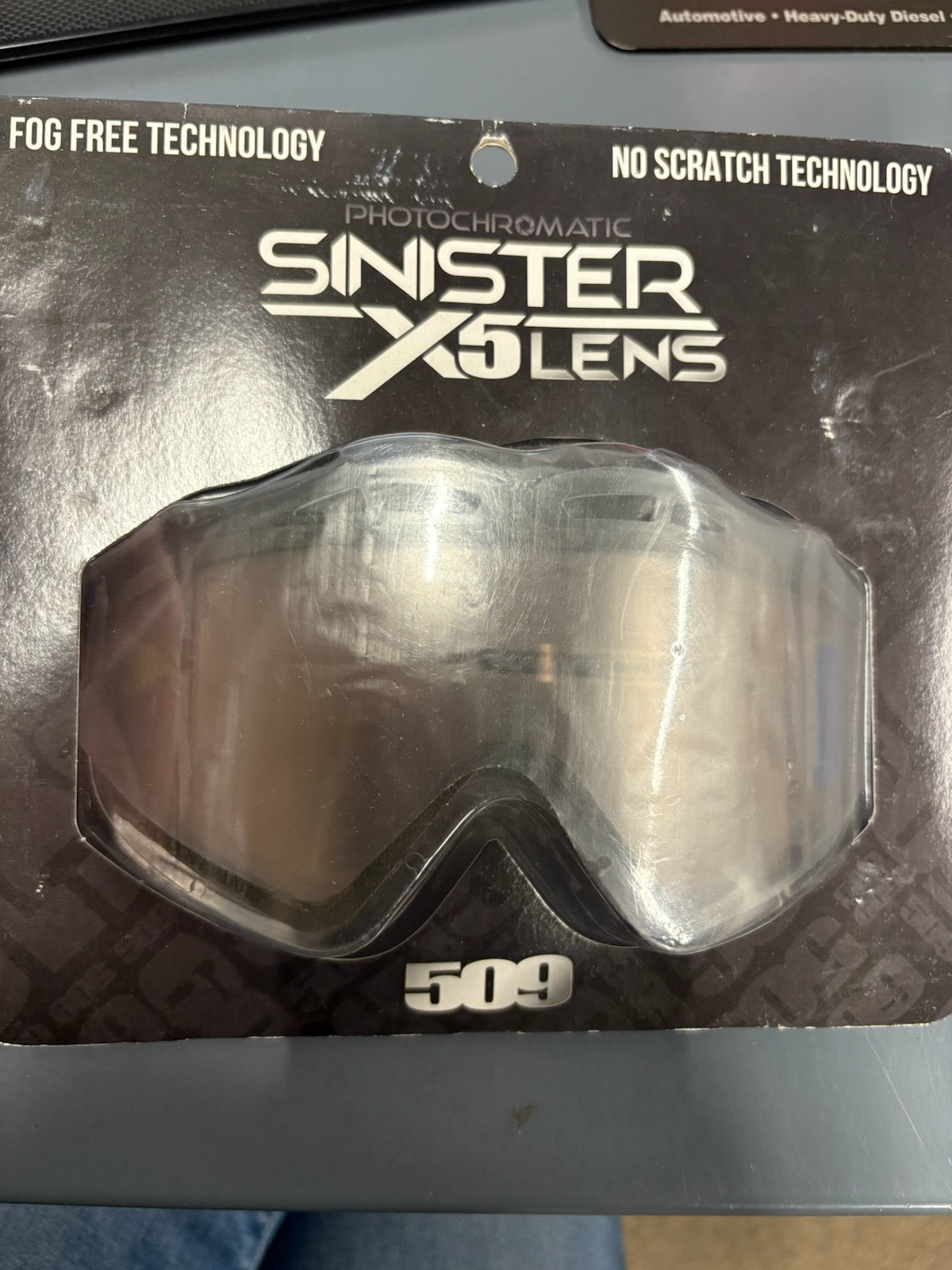 509-SINISTER X5 LENS-PHOTOCHROMATIC CLEAR TO BLUE