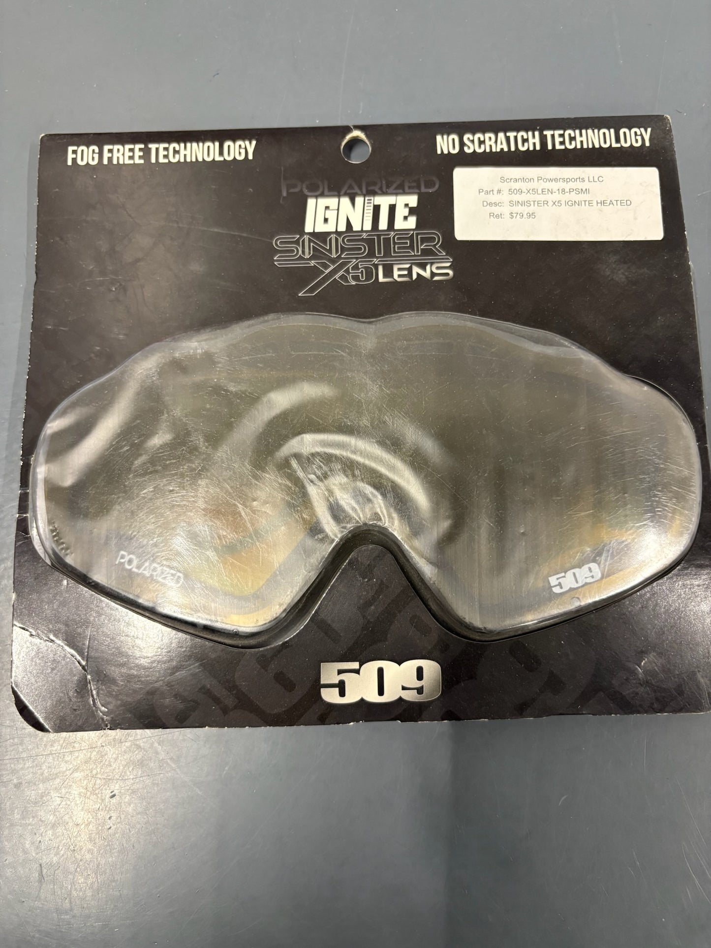 509-SINISTER X5 IGNITE HEATED LENS POLARIZED SMOKE 509-X5LEN-18-PYLI