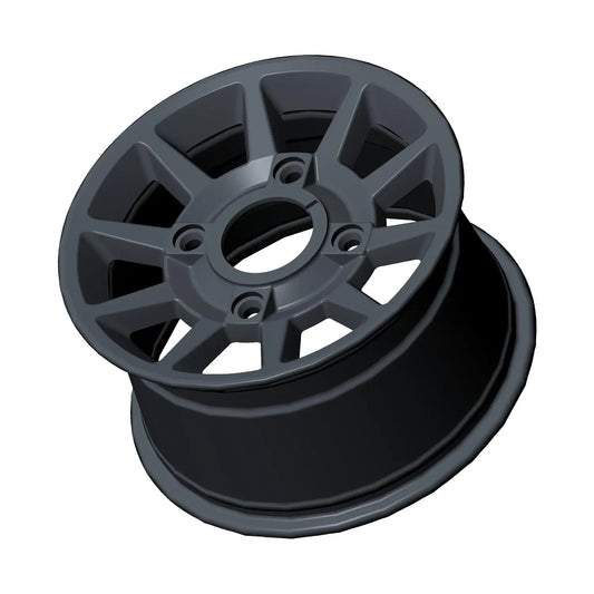 Rear Rim 14x8 Cast, Flash Black, Part 1522843-655