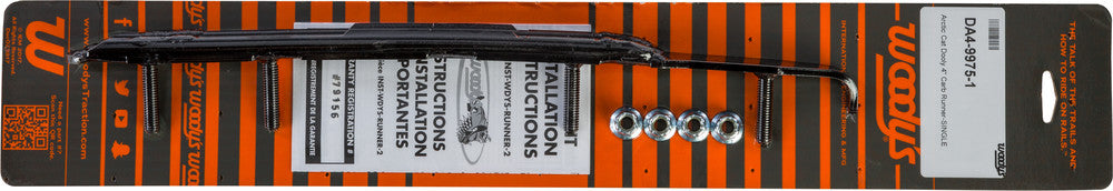 WOODYS DOOLY 4" CARBIDE RUNNERS DA4-9975 SOLD AS A SET