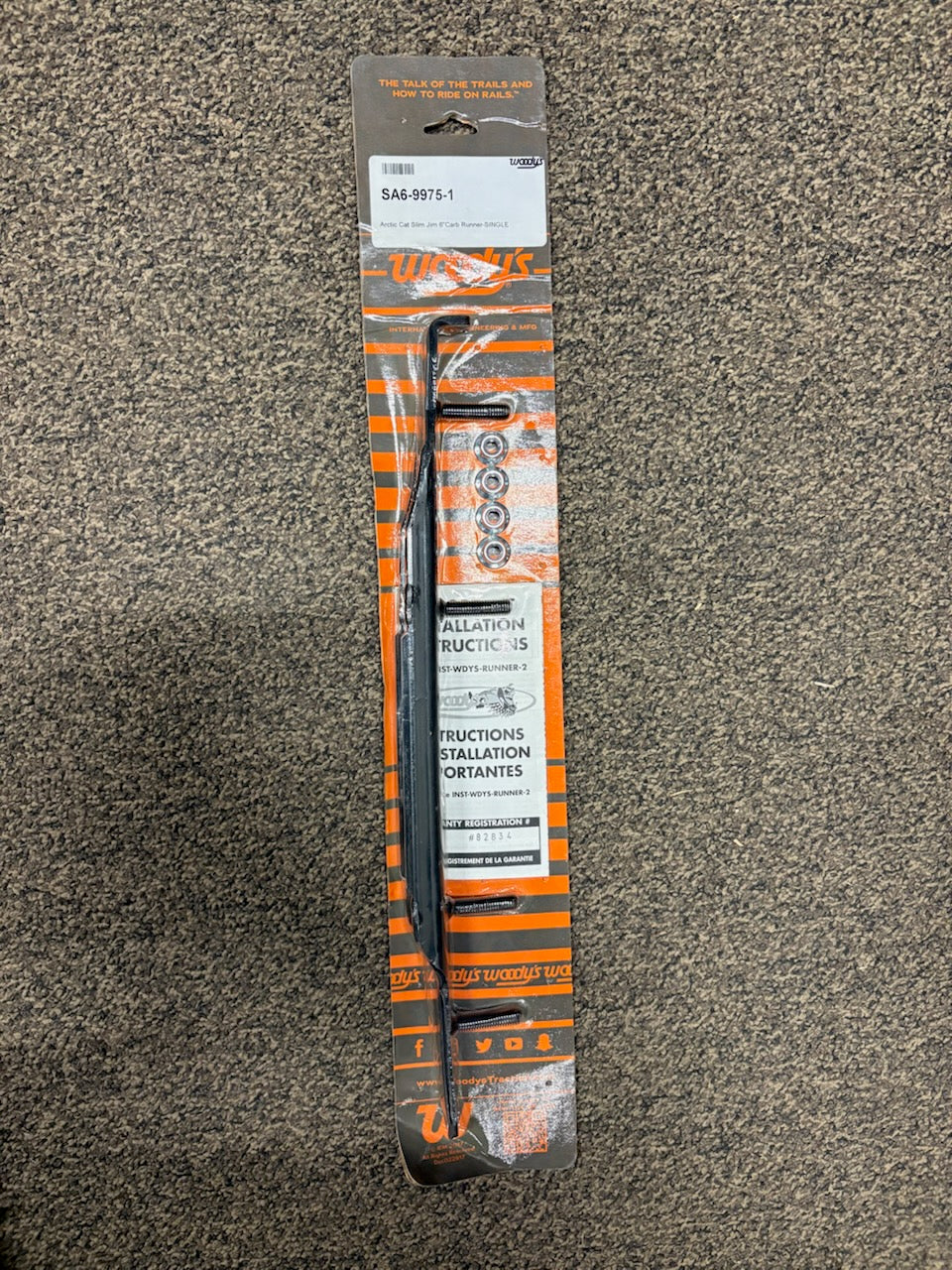 Woody's Arctic Cat Slim Jim 6" Carb Runner- Single SA6-9975-1