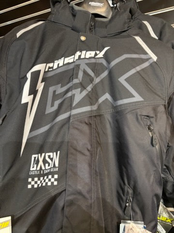 Castle X Mens Code Jacket Black/Charcoal/Silver